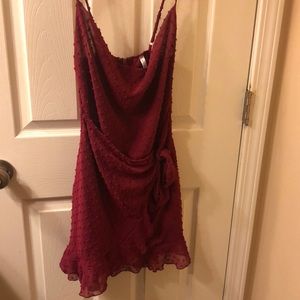 Red Formal Adjustable Dress